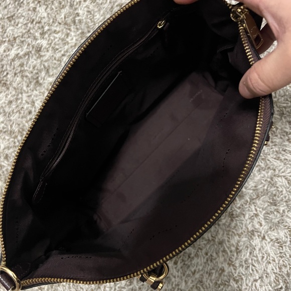 Coach Burgendy Leather Crossbody Bag - Picture 3 of 5